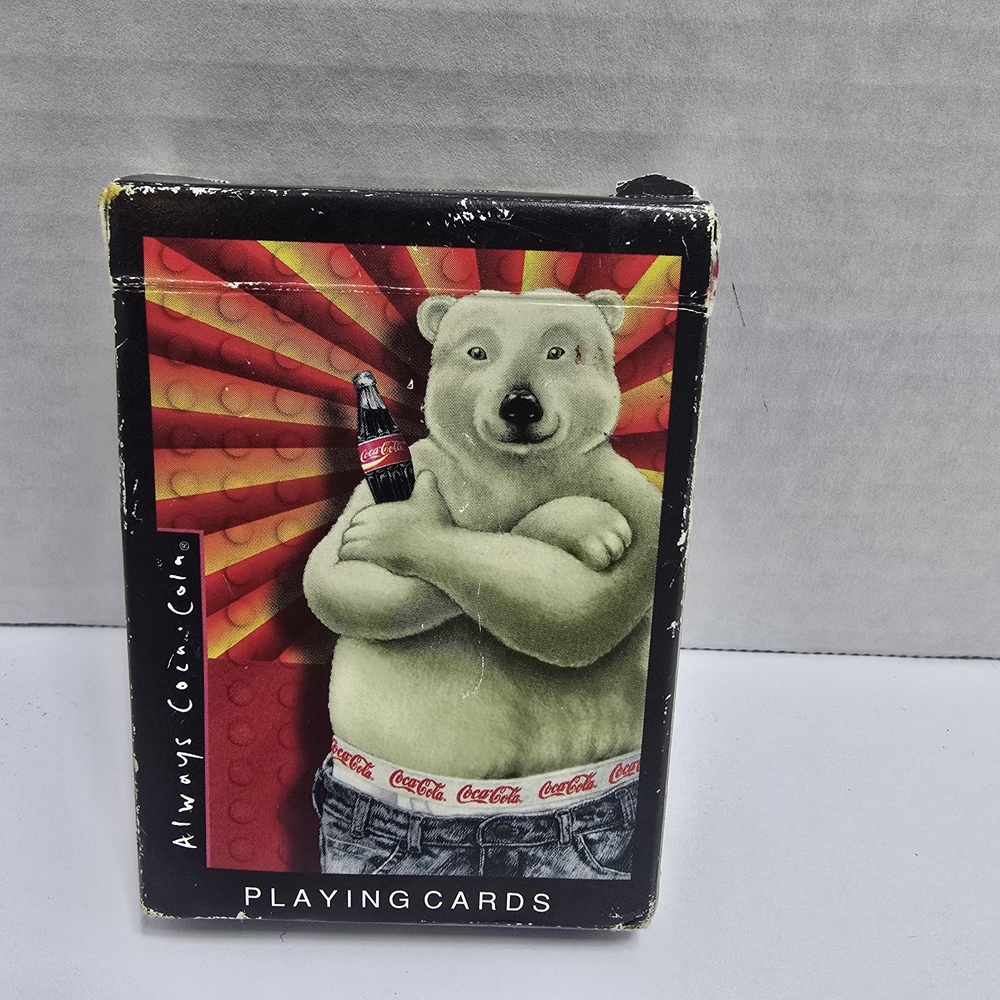 Coca Cola Red and Black Playing Cards